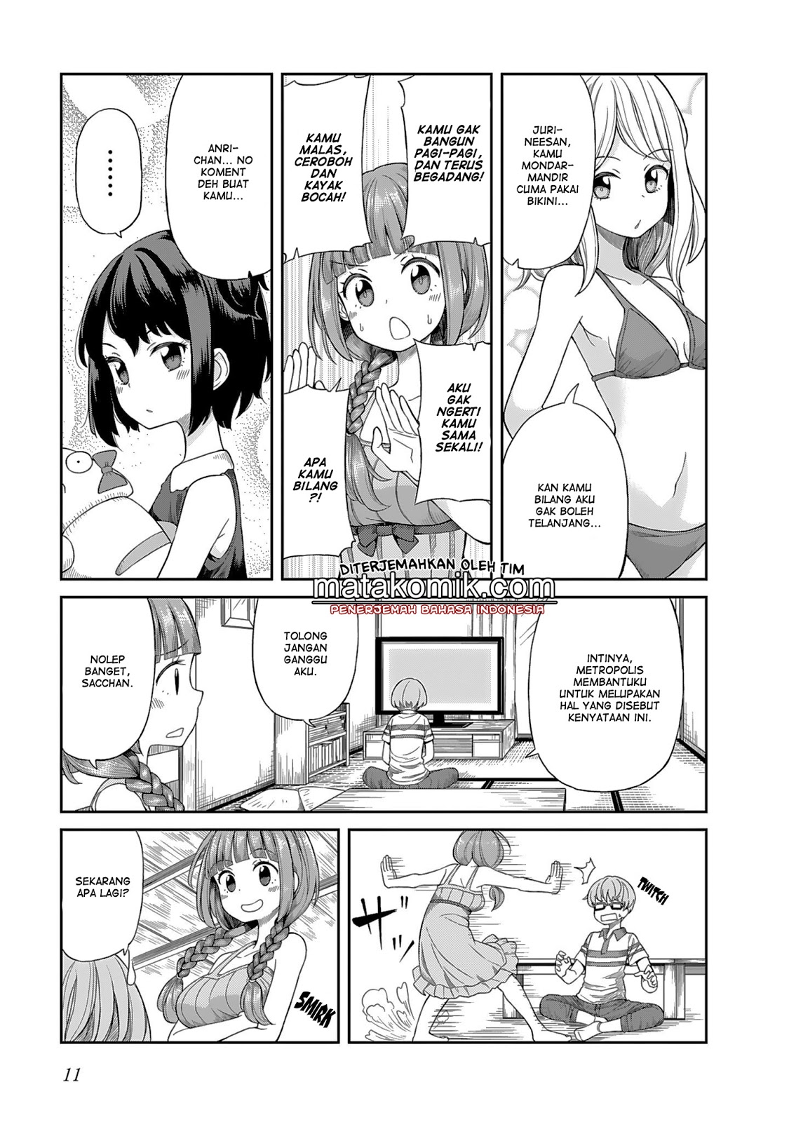 Hinomoto-san Chi no 3-shimai Chapter 01 Bahasa Indonesia